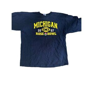 Vintage Michigan Rose Bowl 2007 Long Sleeve Shirt XL Mens